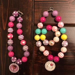 Bubblegum necklaces and bracelet!
